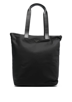 Emporio Armani logo tote bag - Black