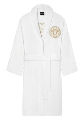 Versace Medusa Gala cotton bathrobe - White
