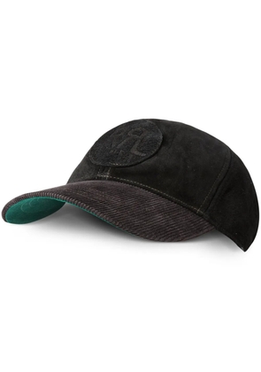 Ralph Lauren RRL logo-patch suede baseball cap - Black
