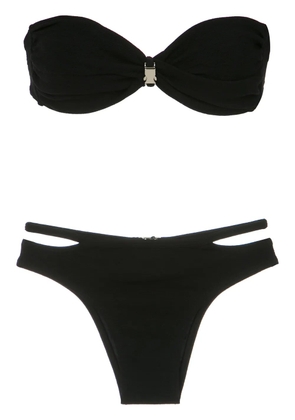 Amir Slama buckle bandeau bikini ser - Black