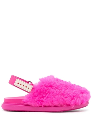 Marni calf-hair mules - Pink
