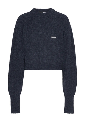 ROTATE BIRGER CHRISTENSEN cuffed-sleeve crewneck sweater - Blue