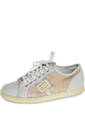 Dolce & Gabbana Pre-Owned panelled sneakers - White