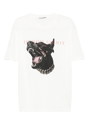 Ih Nom Uh Nit dog-print T-shirt - White