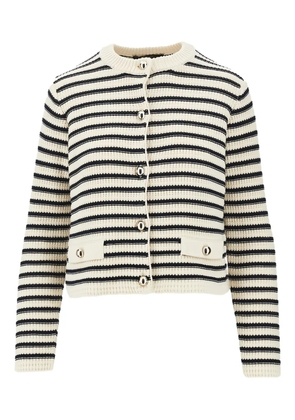 Weekend Max Mara striped button cardigan - White