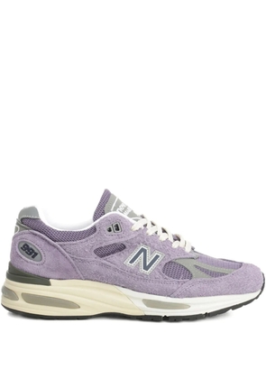 New Balance 991 suede-panel sneakers - Purple