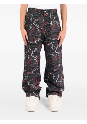 PDF Leggenda patterned trousers - Black