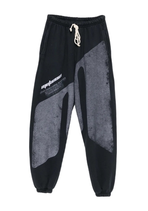 RRR123 graphic-print track pants - Black
