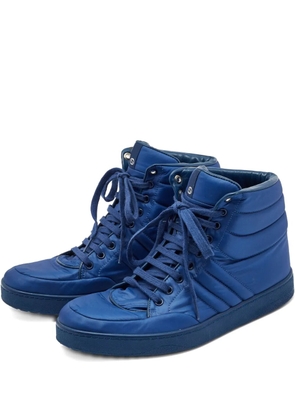 Gucci Pre-Owned Coda quilted high-top sneakers - Blue