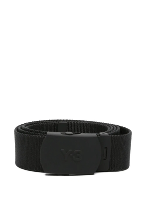 Y-3 logo-embossed belt - Black