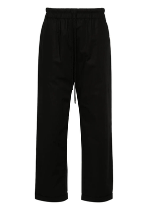 Gentry Portofino drawstring poplin trousers - Black