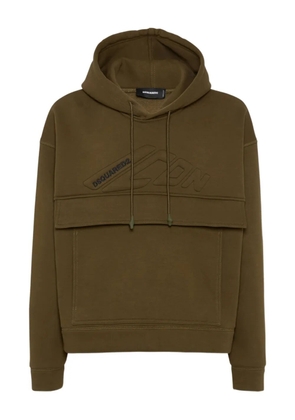 DSQUARED2 logo hoodie - Green