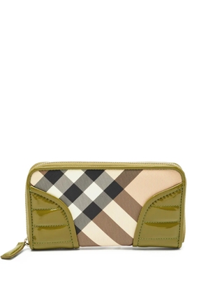 Burberry Pre-Owned Nova Check-pattern wallet - Green