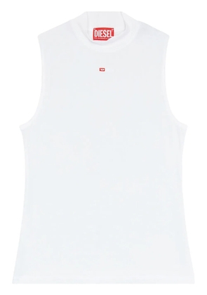 Diesel T-Mokky-Sl-Microdiv mock-neck top - White