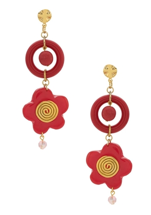 Amir Slama Bijoux flower earrings - Red
