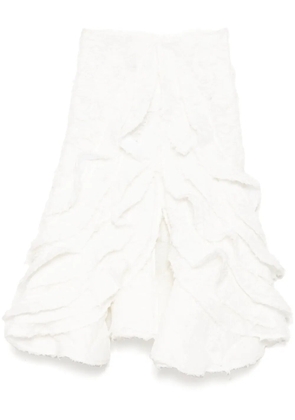 Maticevski Feathery Swing skirt - White