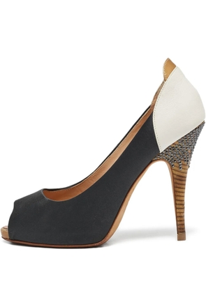 Giuseppe Zanotti Vintage Pre-owned 100mm peep-toe pumps - Black