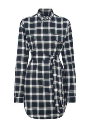 DSQUARED2 check-print shirt dress - Blue