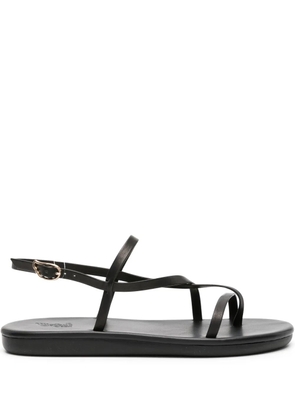 Ancient Greek Sandals Alethea flat leather sandals - Black