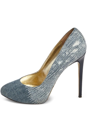 Dolce & Gabbana Pre-Owned 130mm denim pumps - Blue