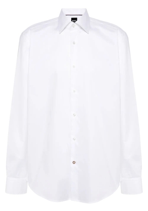 BOSS long-sleeve poplin shirt - White