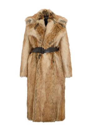 Roberto Cavalli faux fur coat - Brown