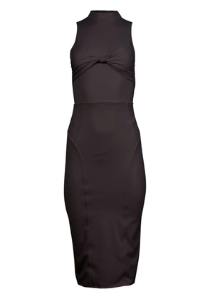 Fleur Du Mal knot-detail jersey midi dress - Black