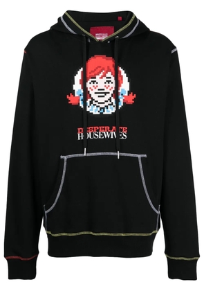 Mostly Heard Rarely Seen 8-Bit Desperate Housewives graphic-print cotton hoodie - Black