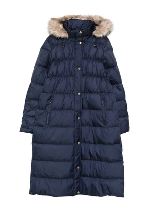Lauren Ralph Lauren fur hooded coat - Blue