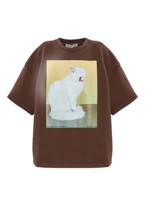 MUNTHE graphic-print cotton T-shirt - Brown