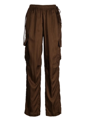 Helmut Lang wide-leg cargo pants - Brown