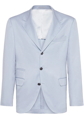 Brunello Cucinelli twill-weave blazer - Blue