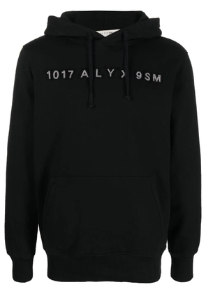 1017 ALYX 9SM studded-logo detail hoodie - Black