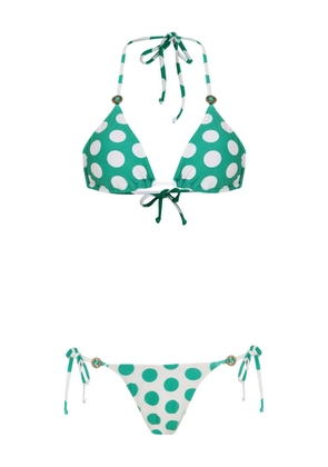 Amir Slama x Jade Picon polka-dot bikini - Green
