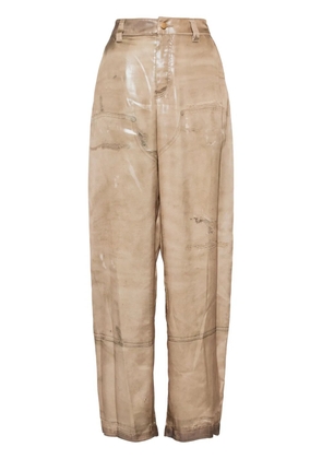 Alexander Wang trompe-l'oeil print pants - Neutrals