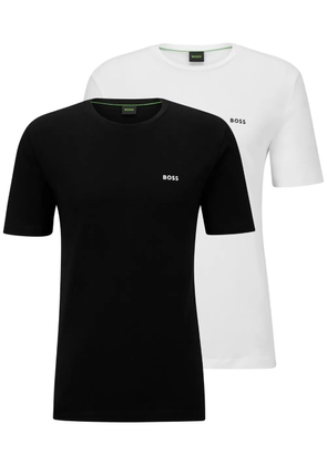 BOSS logo-print cotton T-shirts (pack of two) - White