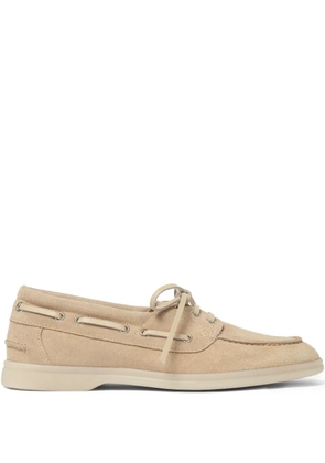 Scarosso Lia boat shoes - Neutrals