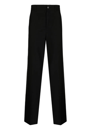 Feng Chen Wang lambs wool straight-leg trousers - Black