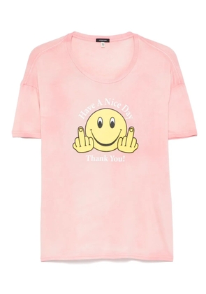 R13 graphic-print T-shirt - Pink