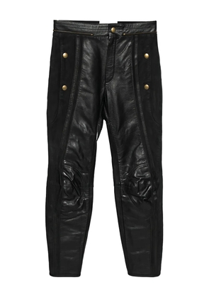 Chloé Pre-Owned leather trousers - Black