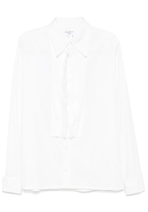 Yohji Yamamoto pintuck-detail shirt - White