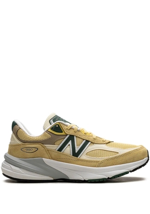New Balance 990 'Pale Yellow/Forest Green' sneakers