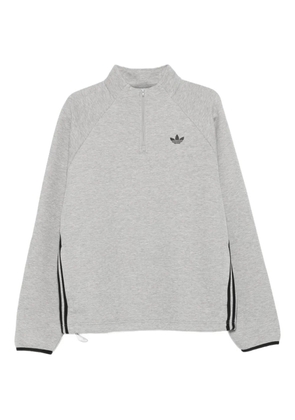 adidas Spacer Drill half-zip side-stripe sweatshirt - Grey