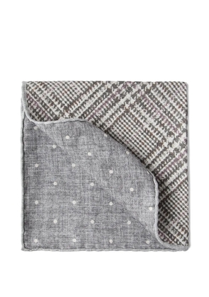 Brunello Cucinelli silk pocket square - Grey