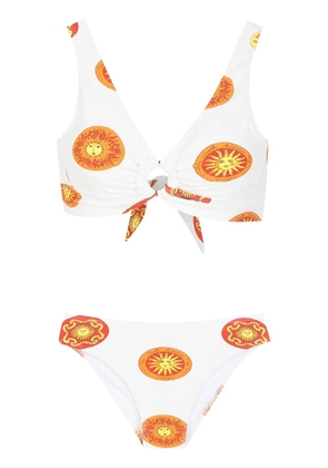 Amir Slama printed bikini set - White