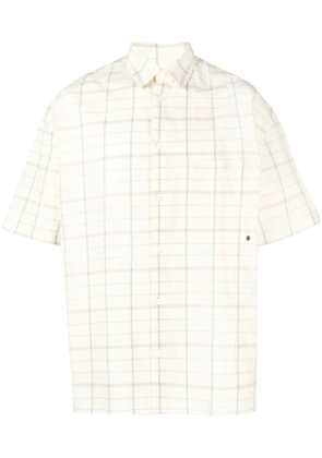 Études Studio plaid-check print shirt - Neutrals