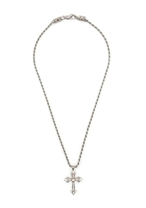 Emanuele Bicocchi Fleury cross-pendant necklace - Silver