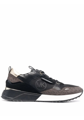 Michael Michael Kors Theo monogram-print low-top sneakers - Black
