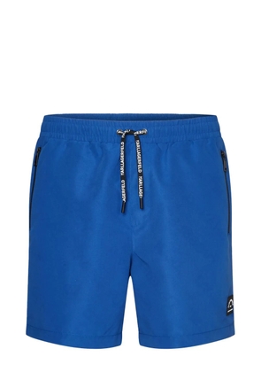 Karl Lagerfeld logo-print swim shorts - Blue