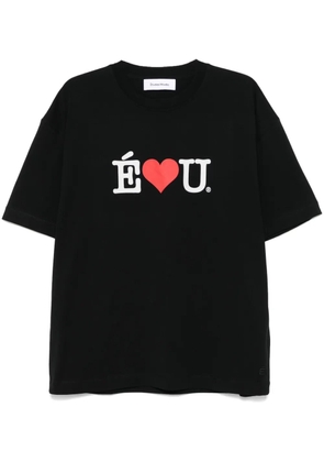 Études Studio slogan-print T-shirt - Black
